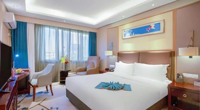 Bed in Meiyuan Hotel Hangzhou