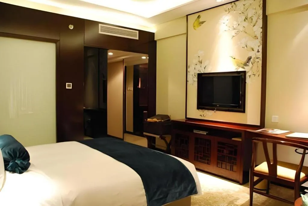 Bed in Meiyuan Hotel Hangzhou