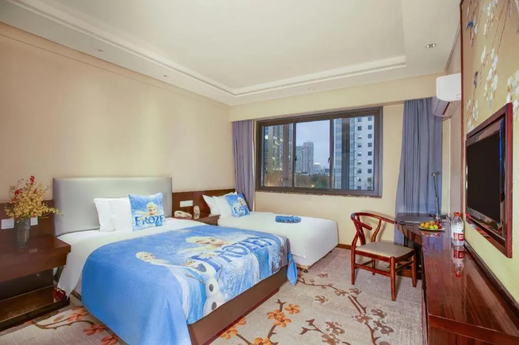 Bed in Meiyuan Hotel Hangzhou