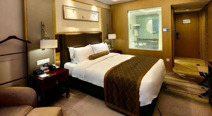 Bed in Meiyuan Hotel Hangzhou