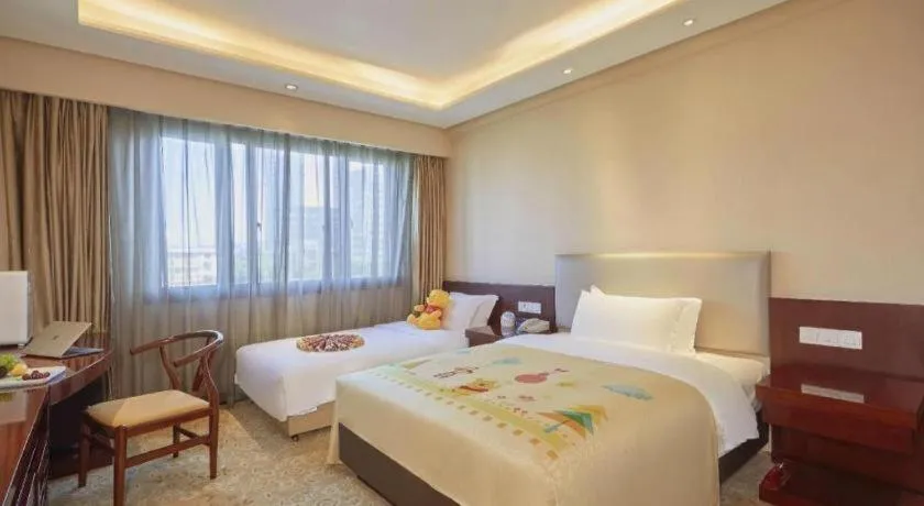 Bed in Meiyuan Hotel Hangzhou