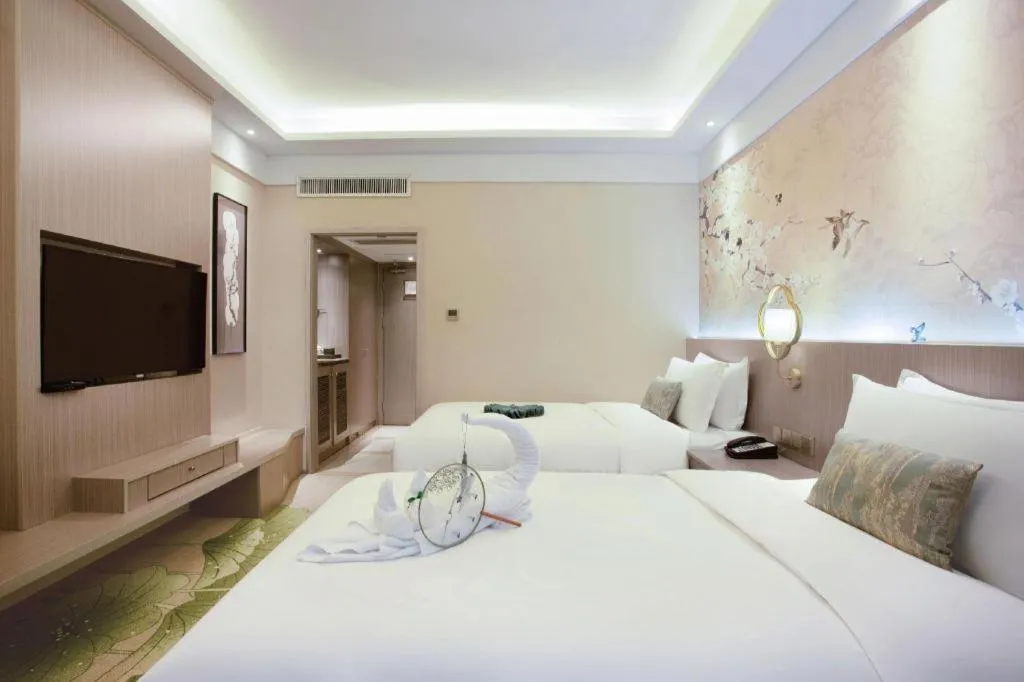 Bed in Meiyuan Hotel Hangzhou