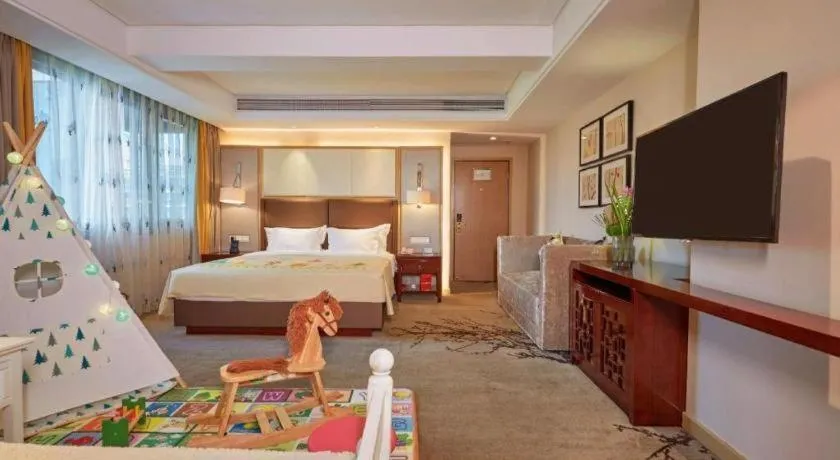 Bed in Meiyuan Hotel Hangzhou