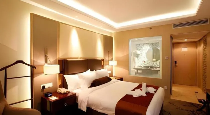 Bed in Meiyuan Hotel Hangzhou