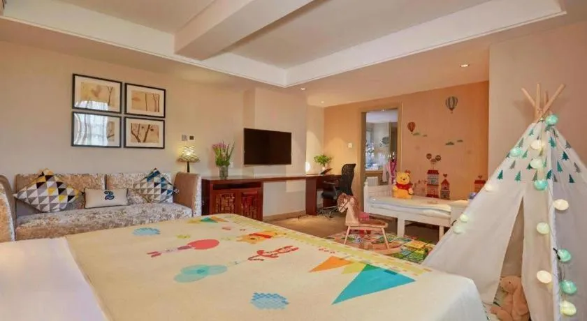 Bed in Meiyuan Hotel Hangzhou