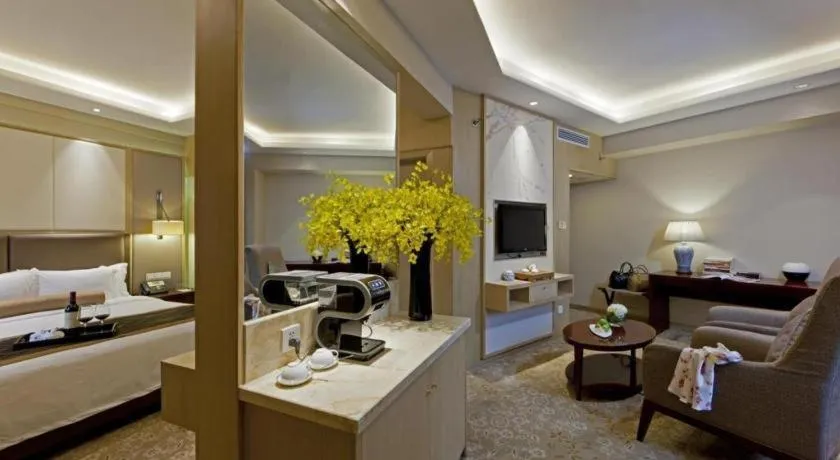 Bed in Meiyuan Hotel Hangzhou