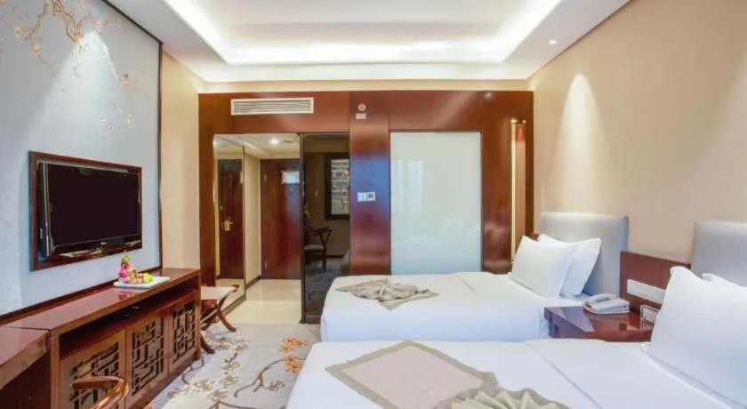 Bed in Meiyuan Hotel Hangzhou