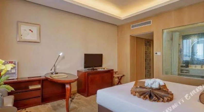 Bed in Meiyuan Hotel Hangzhou