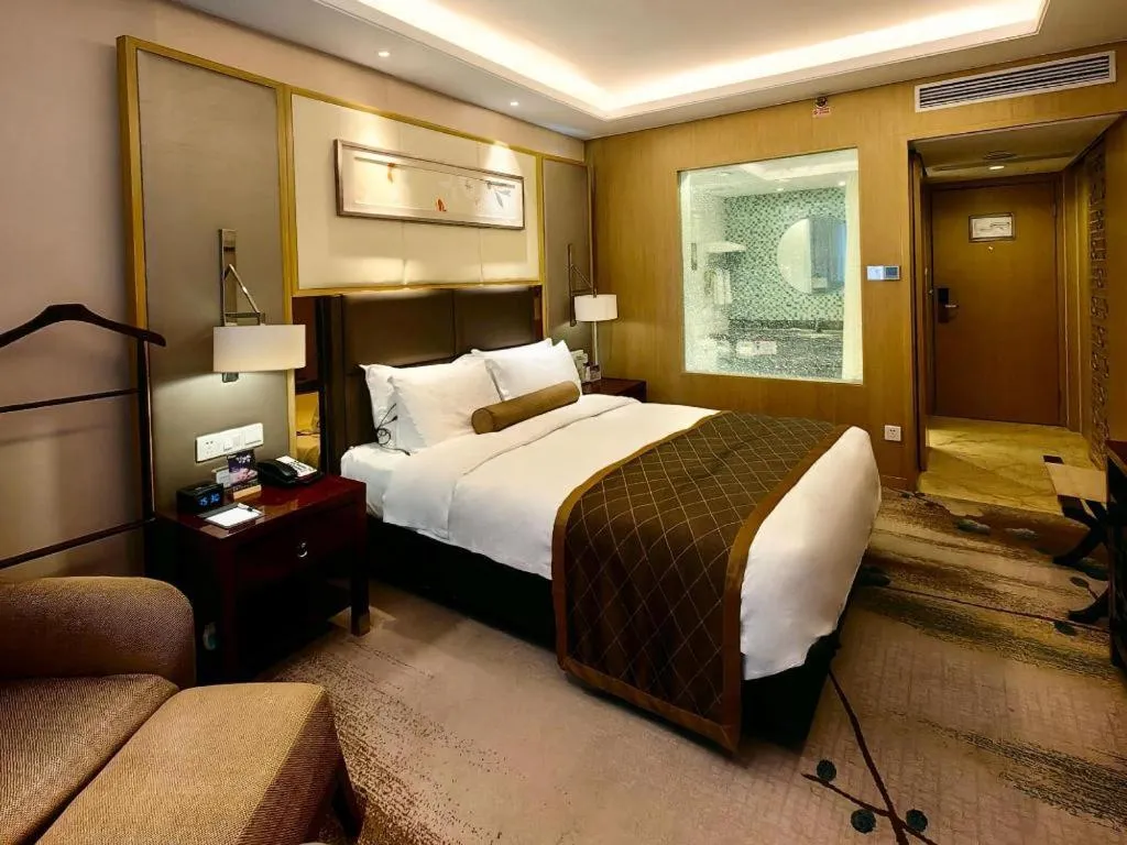 Bed in Meiyuan Hotel Hangzhou