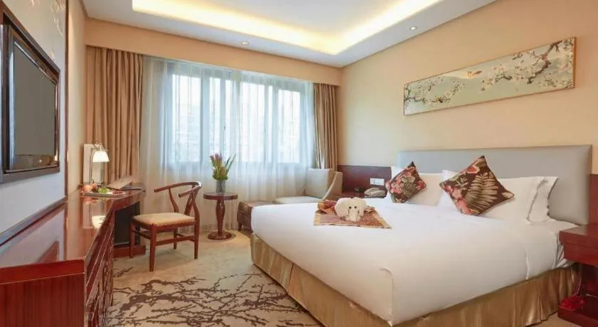 Bed in Meiyuan Hotel Hangzhou