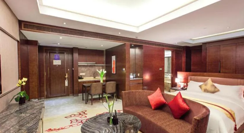 Bed in Cinese Hotel Dongguan