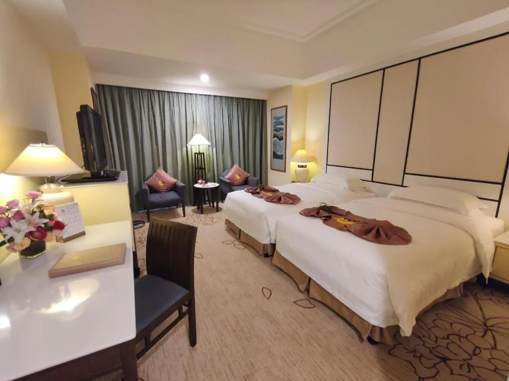 Bed in Hainan Junhua Haiyi Hotel