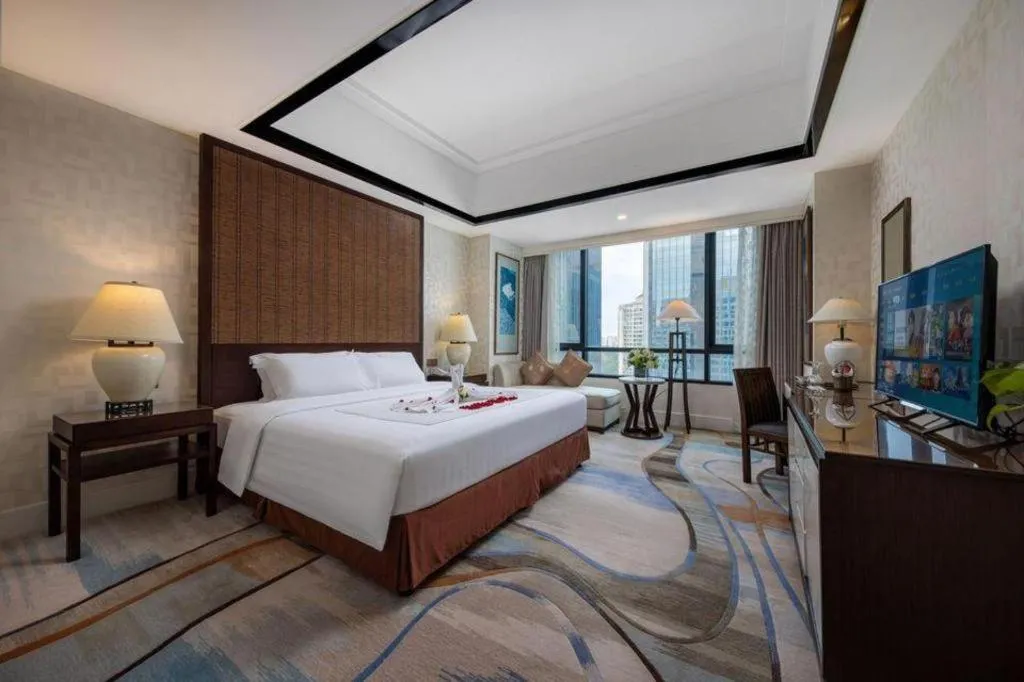 Bed in Hainan Junhua Haiyi Hotel