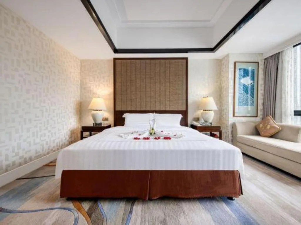 Bed in Hainan Junhua Haiyi Hotel