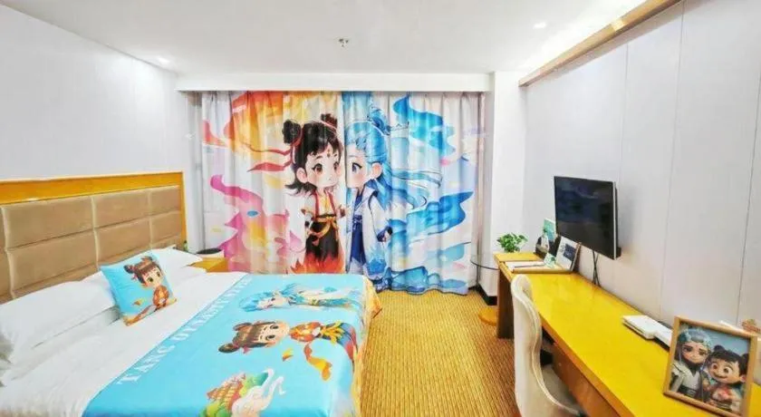 Bed in Xiamen Plaza Hotel