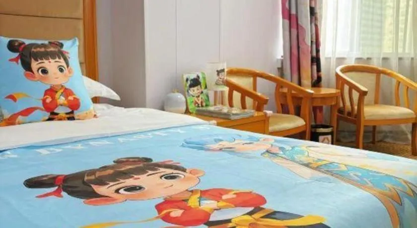 Bed in Xiamen Plaza Hotel