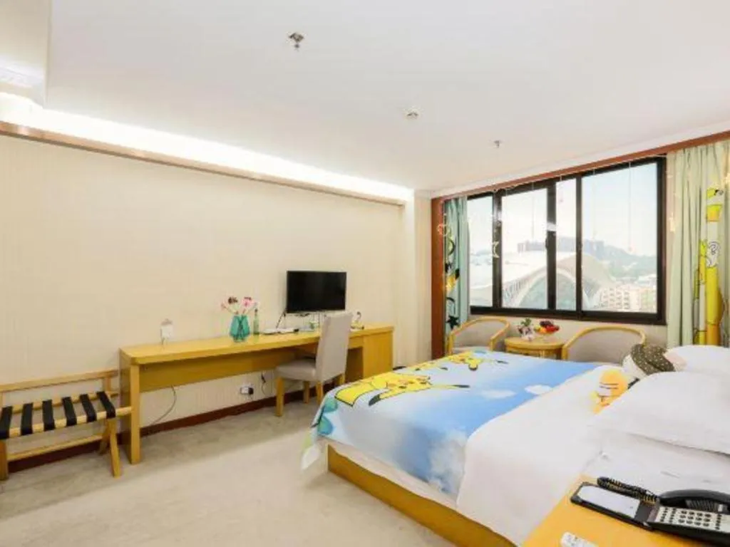 Bed in Xiamen Plaza Hotel