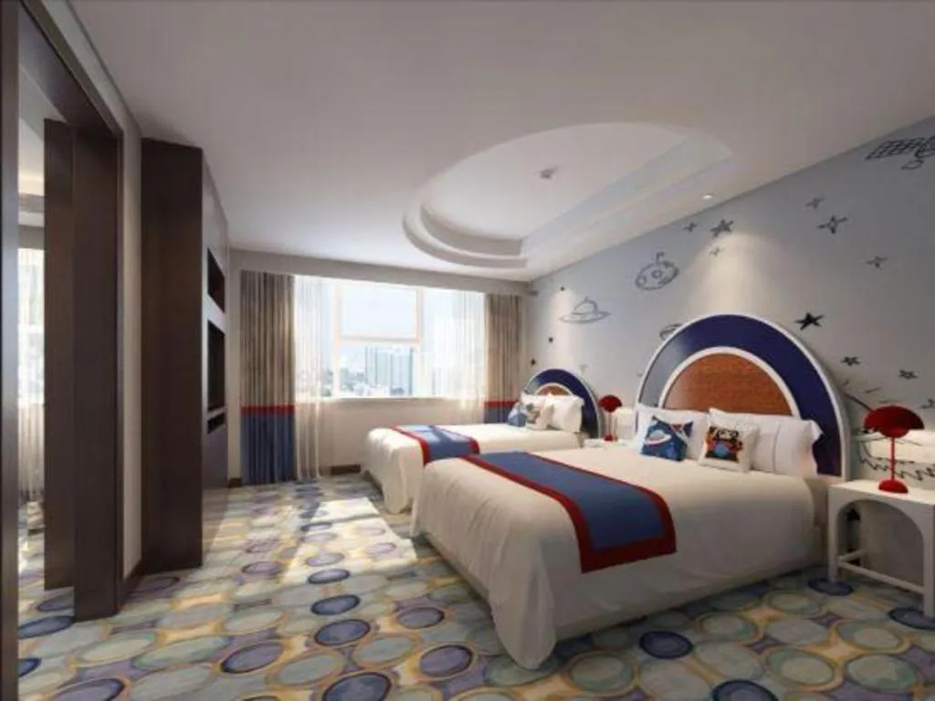 Bed in Yiwu Yimei Plaza Hotel