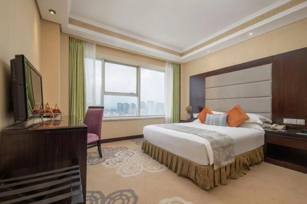 Bed in Yiwu Yimei Plaza Hotel