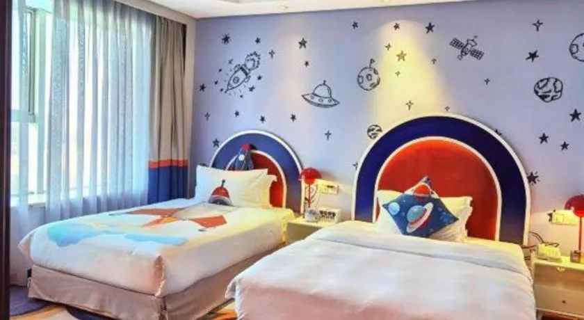 Bed in Yiwu Yimei Plaza Hotel