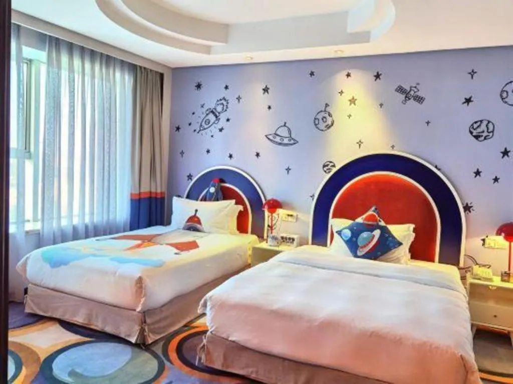 Bed in Yiwu Yimei Plaza Hotel