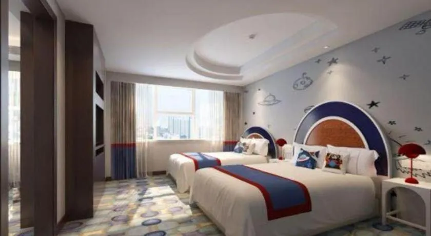 Bed in Yiwu Yimei Plaza Hotel