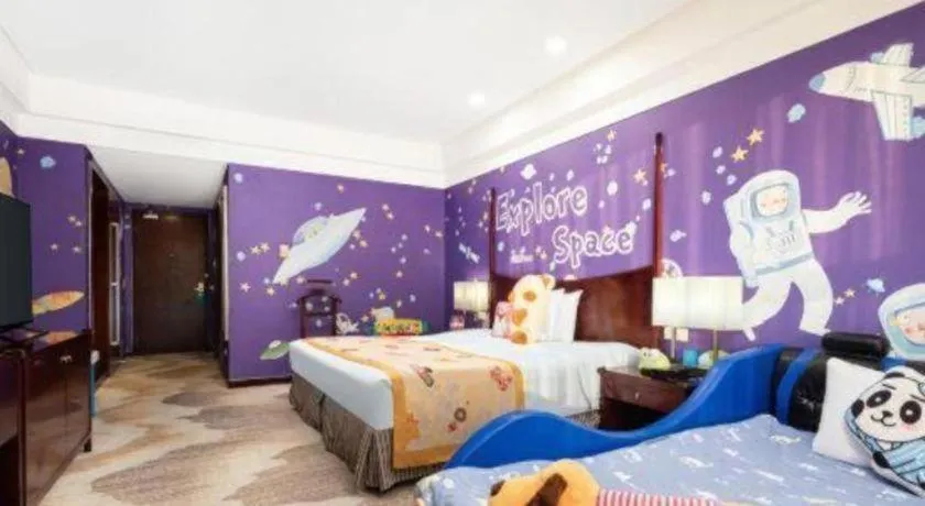 Bed in Grand New Century Hotel Binhai Tianjin