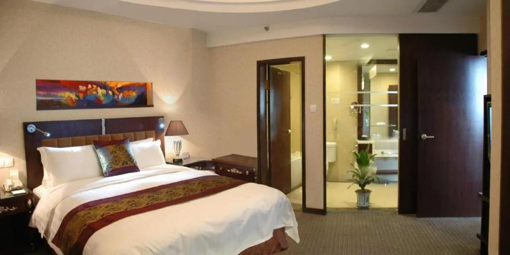 Bed in Wuhan Asia Hotel