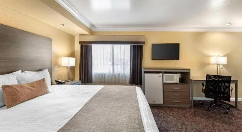 Bed in Best Western Hanford Inn