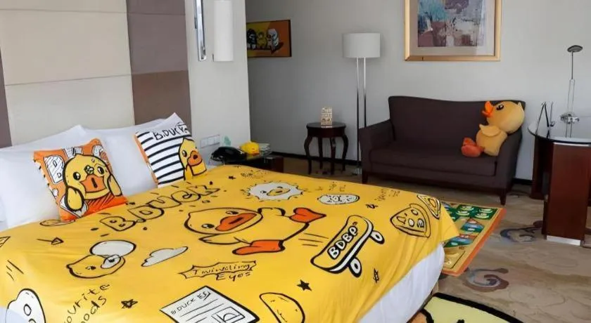 Bed in Beijing Liaoning Hotel