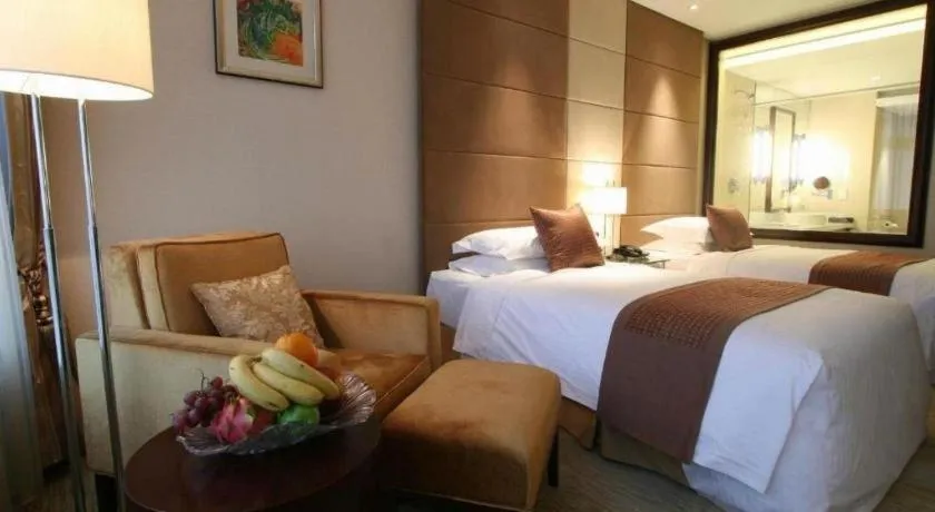 Bed in Beijing Liaoning Hotel