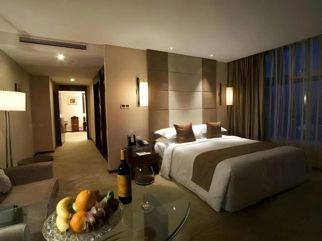 Bed in Beijing Liaoning Hotel