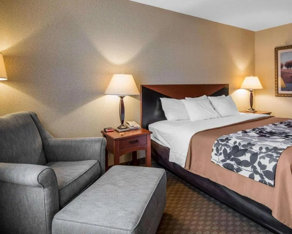 Bed in Rodeway Inn & Suites Salina South
