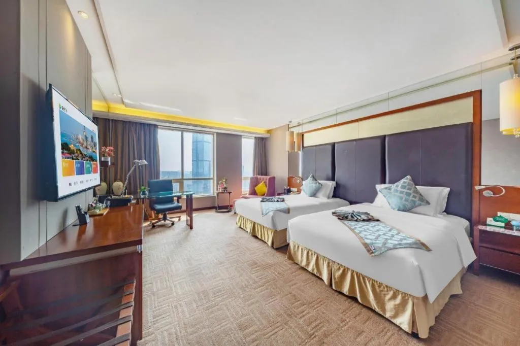 Bed in Changsha Xiaoxiang Huatian Hotel