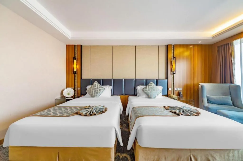 Bed in Changsha Xiaoxiang Huatian Hotel