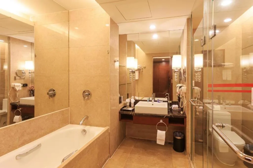 Bed in Changsha Xiaoxiang Huatian Hotel