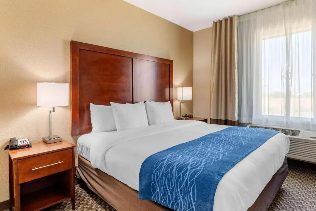 Bed in Comfort Inn & Suites Navasota