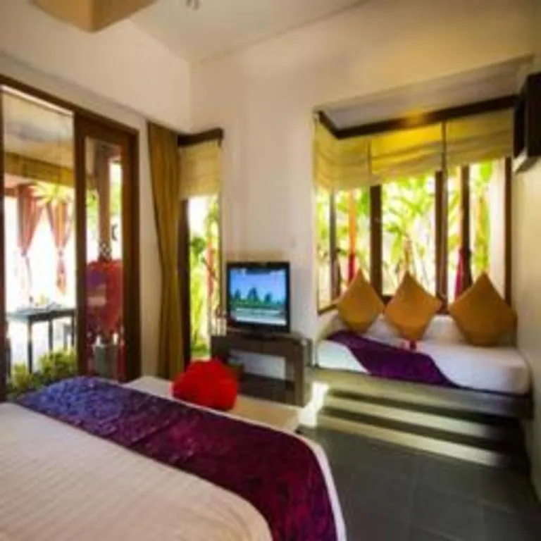 Bed in Tanjung Lesung Beach Hotel
