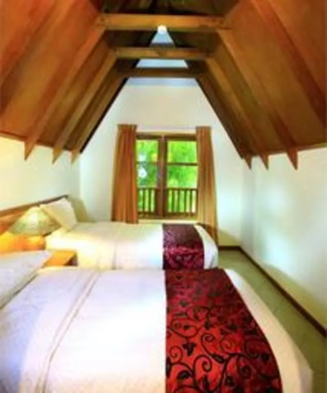 Bed in Tanjung Lesung Beach Hotel