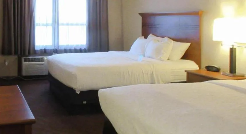 Bed in Quality Inn & Suites Detroit Lakes