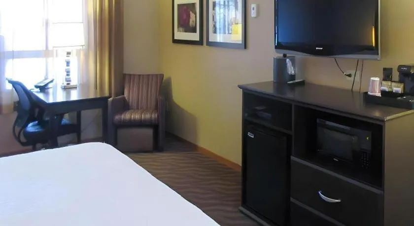 Bed in Quality Inn & Suites Detroit Lakes