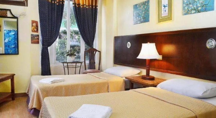 Bed in Subic Park Hotel