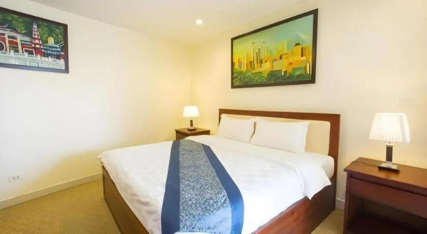 Bed in Vientiane Plaza Hotel