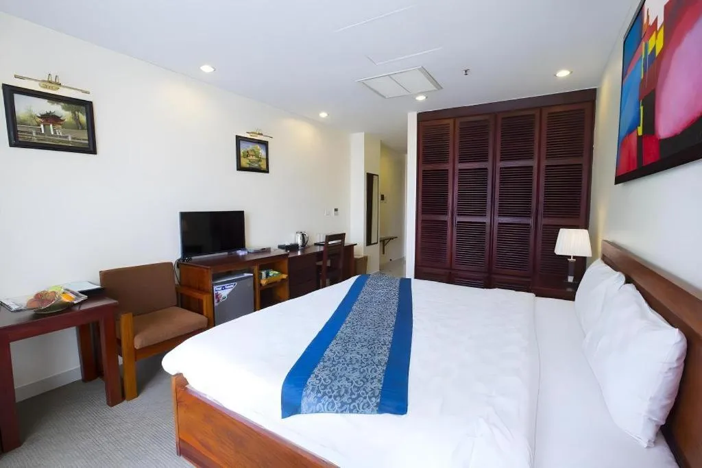Bed in Vientiane Plaza Hotel