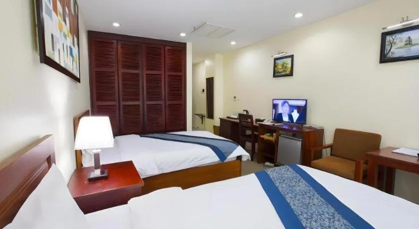 Bed in Vientiane Plaza Hotel