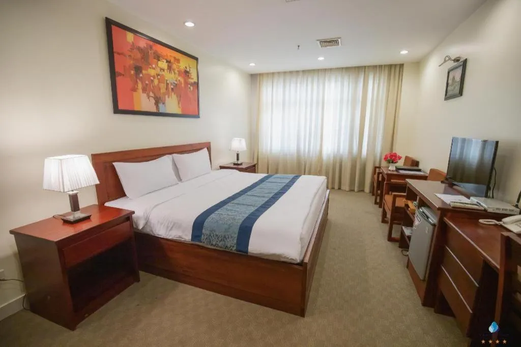 Bed in Vientiane Plaza Hotel