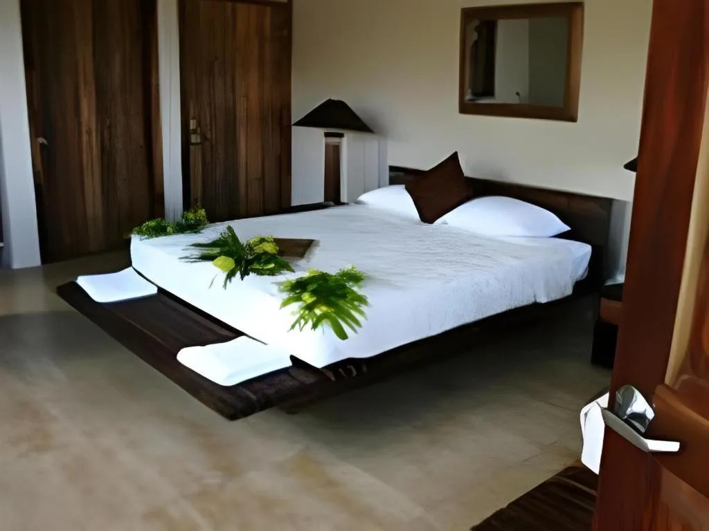 Bed in Le Manumea Hotel