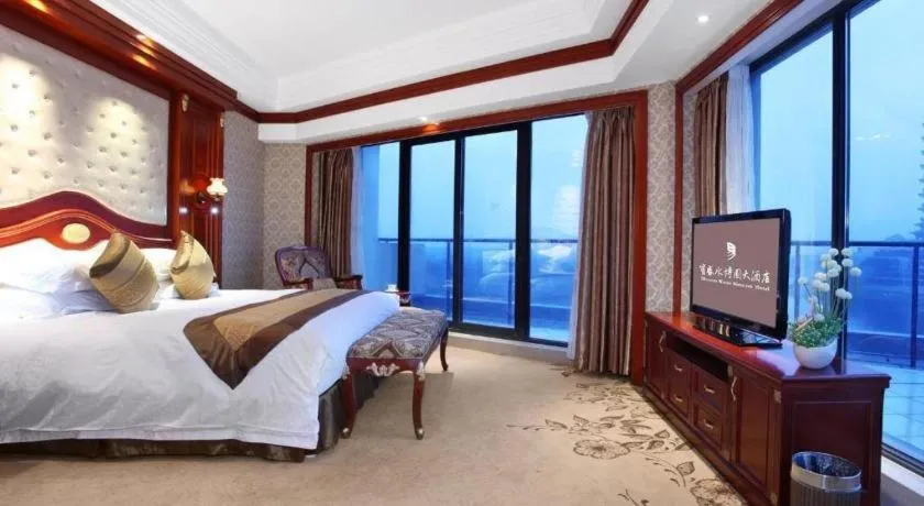 Bed in Hangzhou Blossom Water Museum Hotel