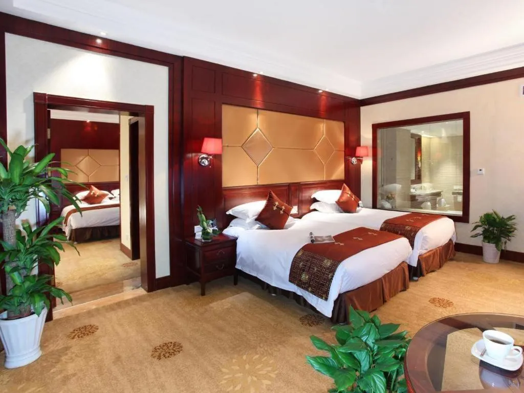 Bed in Hangzhou Blossom Water Museum Hotel