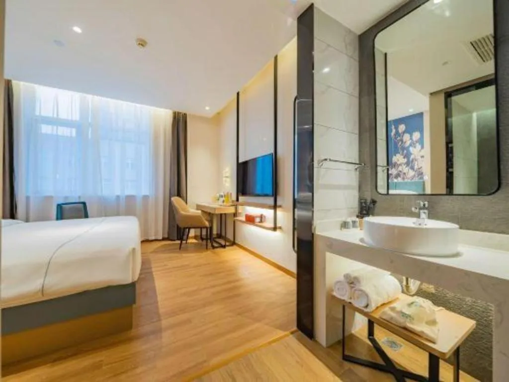 Bed in Jinjiang Inn Xian Mingguang Road